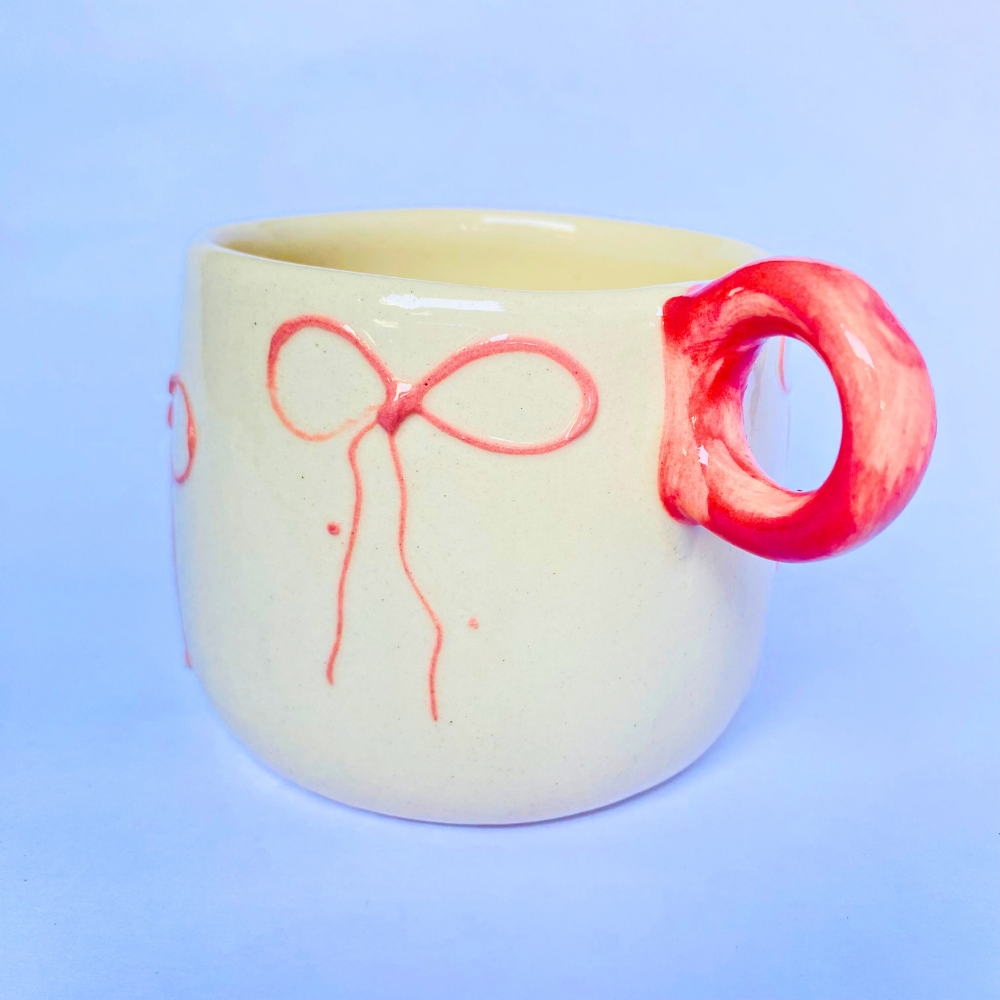 Heart Tied Up Mug β Sweet, Soft & Whimsically Elegant