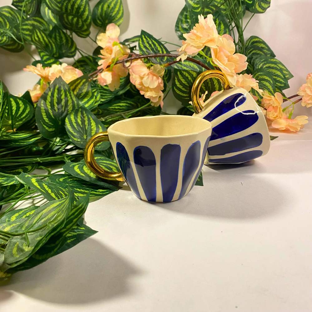 Indigo Wave Cup – Bold, Artistic & Elegantly Modern