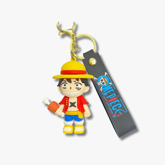 ☠️ Luffy One Piece Keychain – Straw Hat Pirate Edition