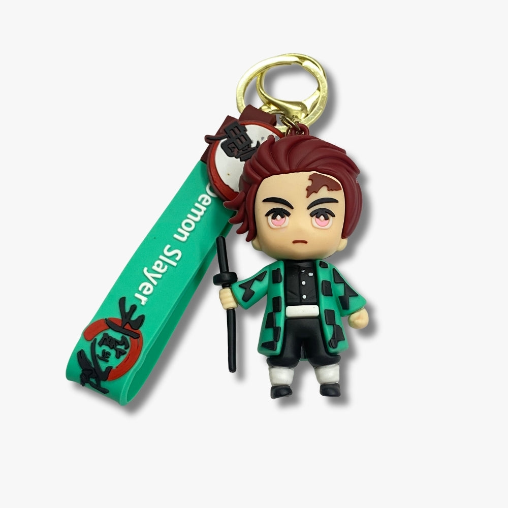 π Tanjiro Demon Slayer Keychain β The Water Breathing Hero Edition