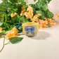 Handmade Ceramic Mug with Blue Bow – Cute Aesthetic Drinkware