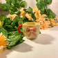 Handmade Ceramic Mug with Pink Bow – Elegant Pastel Drinkware