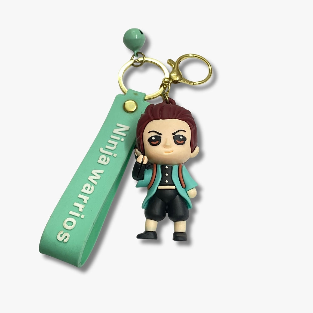 💚 Tanjiro-Inspired Ninja Keychain – The Kind-Hearted Slayer Edition