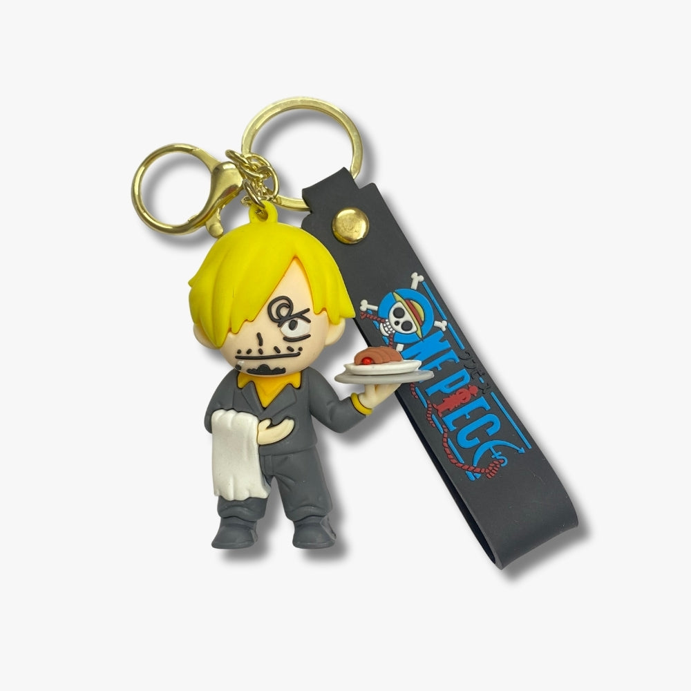 🍝 Sanji One Piece Keychain – The Cook of the Straw Hats Edition