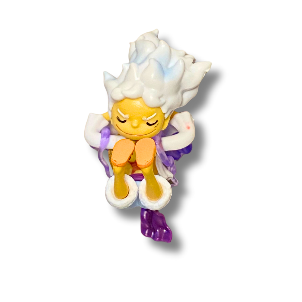 One Piece – Monkey D. Luffy Gear 5 Mini Collectible Figure ⚡🍩