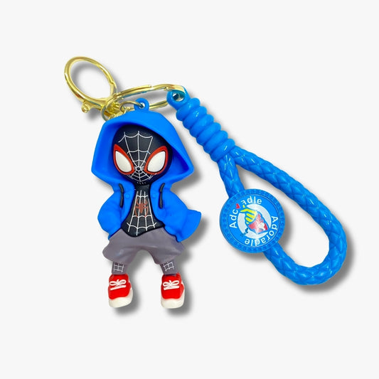 🕶️ Miles Morales Spider-Man Keychain – Into the Spider-Verse Edition
