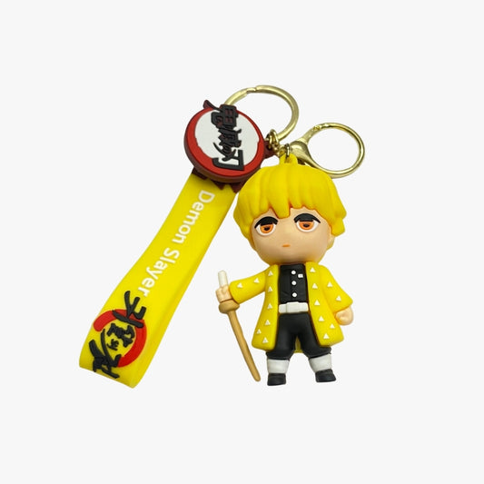 ⚡ Zenitsu Demon Slayer Keychain – Thunder Breathing Edition