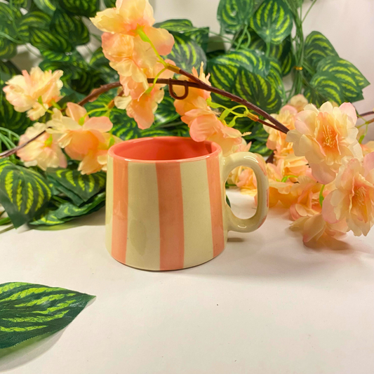 Sunset Stripes Mug – Warm, Playful & Effortlessly Chic