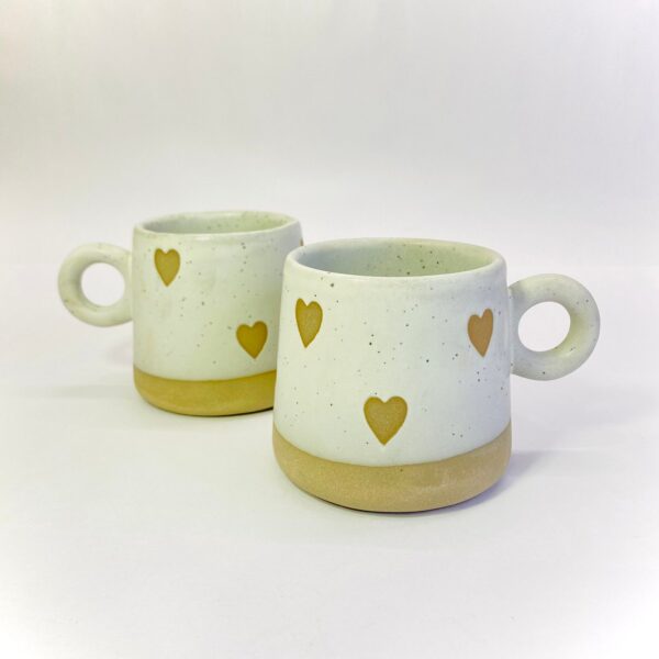 Ceramic Mug with Brown Heart - Image 2