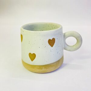 Ceramic Mug with Brown Heart