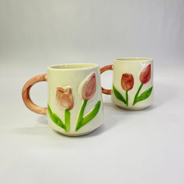 Hand-Painted Tulip Mug - Image 3