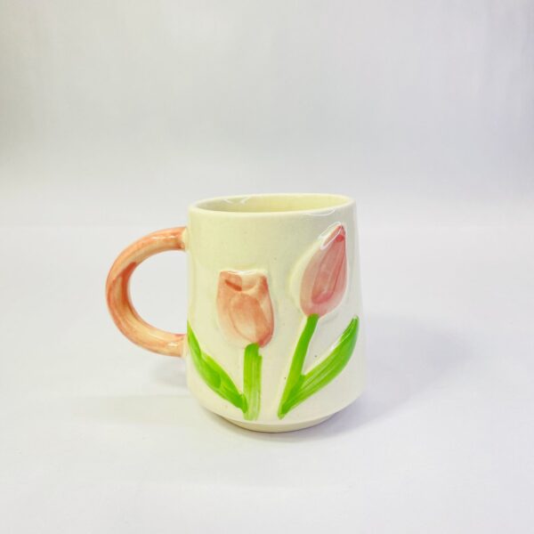 Hand-Painted Tulip Mug