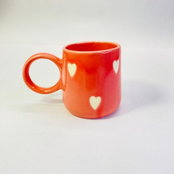 Handmade Ceramic Heart Mugs