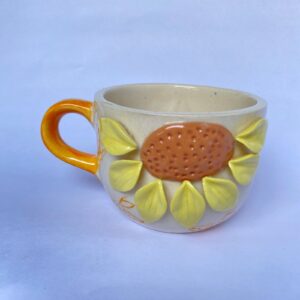 Sunflower-themed Ceramic Mug