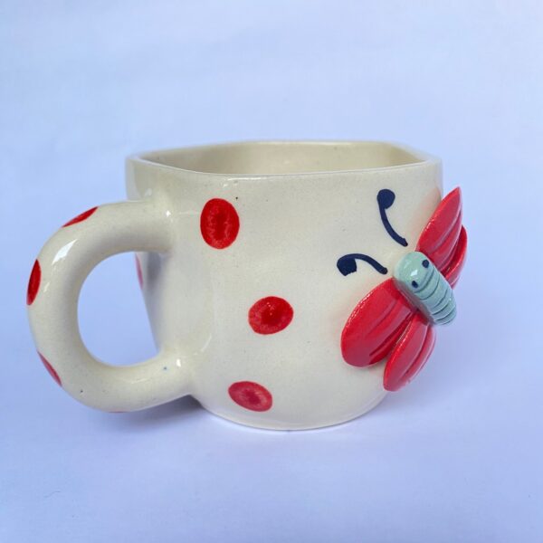 Ceramic Mug with Butterfly Design - Image 2