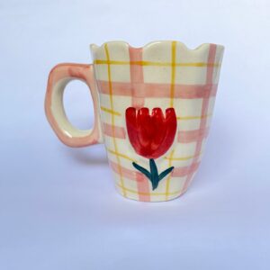 Ceramic Mug with Hand-painted Design