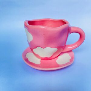 Handmade Ceramic Cup and Saucer