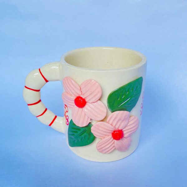 Ceramic Flower Mug - Image 2